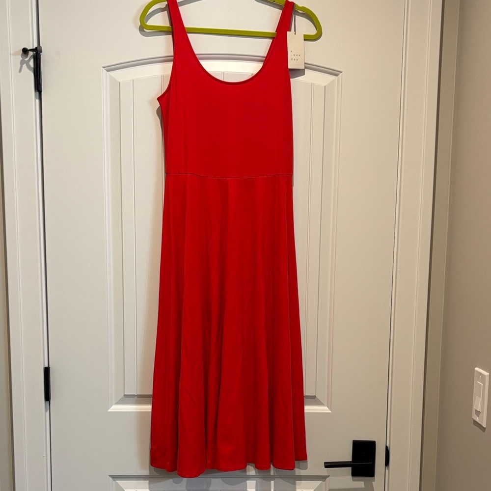 A New Day Red Midi Dress